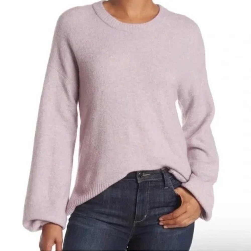 Madewell Sweater Women Medium Payton Lilac Pullover Alpaca Wool Blend M